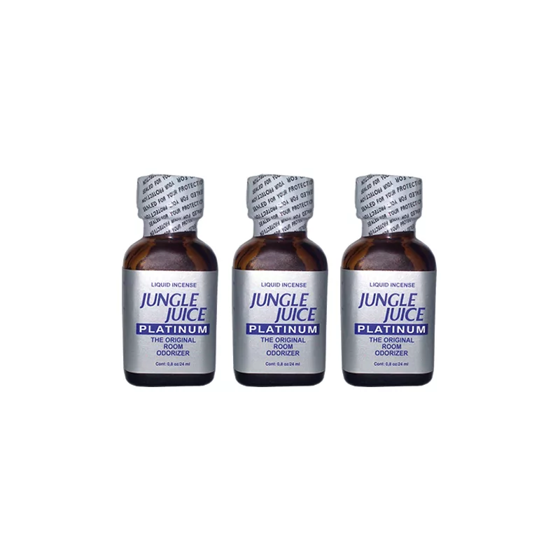 Lot de 3 Poppers Jungle Juice Platinum 24 ml